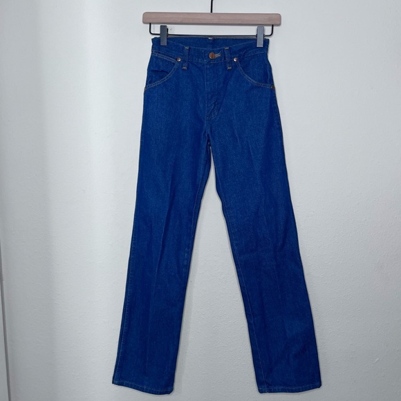 Wrangler Kids Boy Jeans 12 Slim 13MWZBP Cowboy 100% Cotton Blue Pockets - Picture 3 of 13